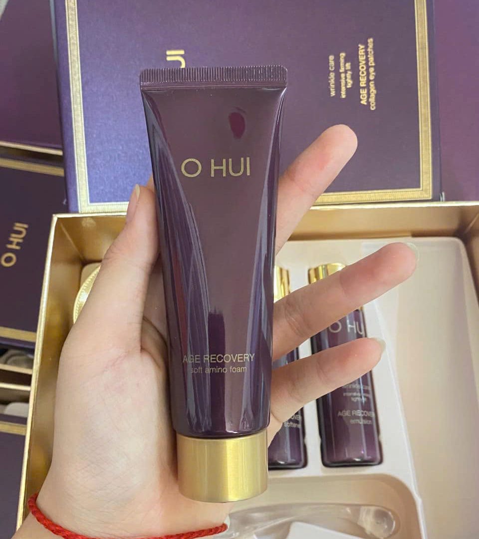 Set Kem Dưỡng Ohui Tím Ohui Age Recovery Cream 7sp